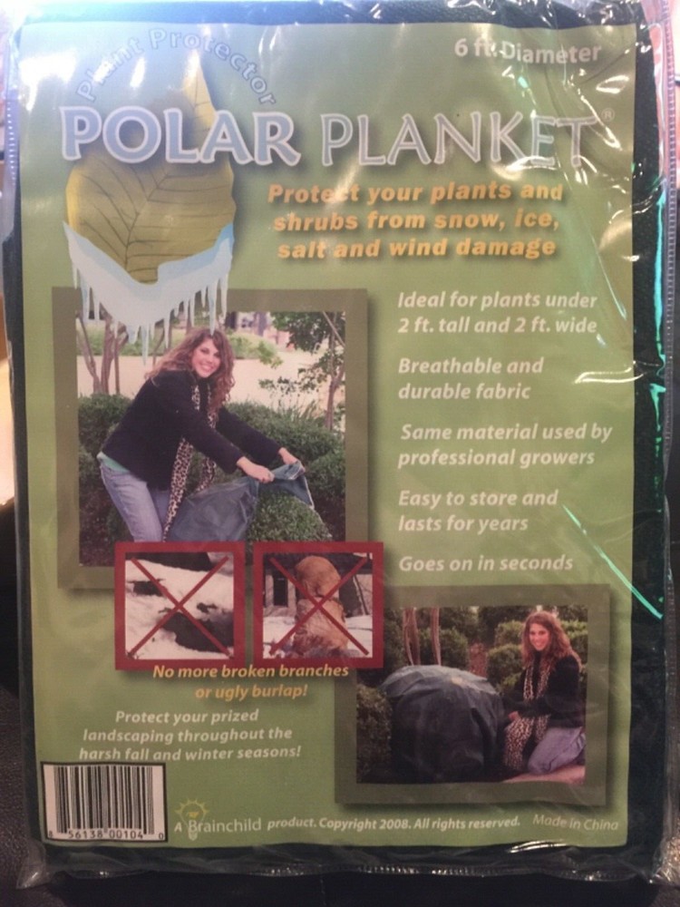 POLAR PLANKET Plant Protector for Fall Winter  6 FT Diameter Breathable Durable