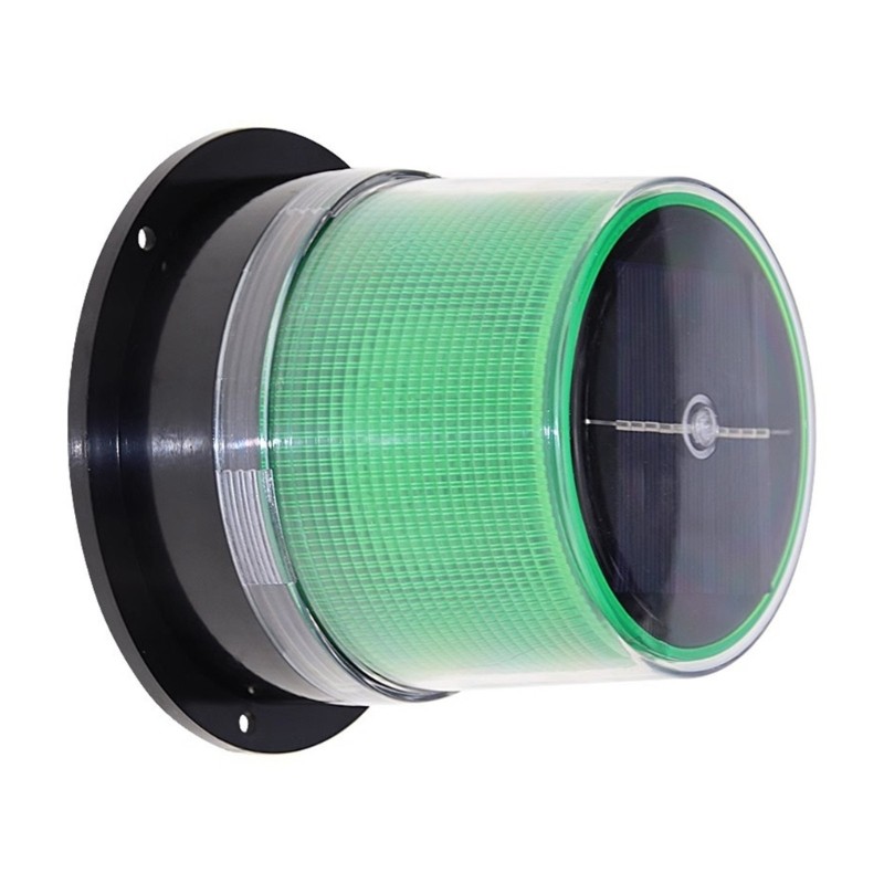 Solar Strobe Warning Flashing Light Waterproof Base