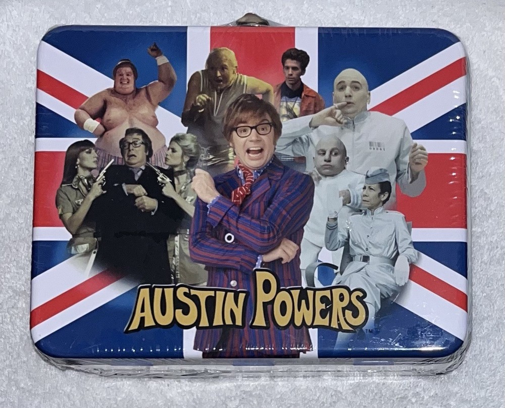 Austin Powers Metal Lunchbox - Rare Collectable 2002