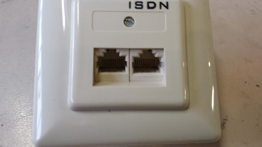 ISDN WESTERN SOCKET RJ45 FLUSH MOUNT 2 Way 6pcs 1224
