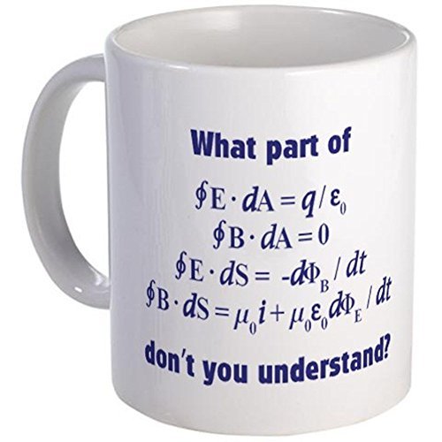 11oz mug Maxwell's Equations - White Ceramic Coffee/Tea Cup