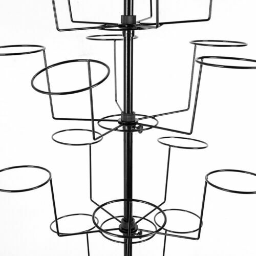 Rotating Hat Display Spinner Retail Hat Rack Metal Floor Stand Rack Adjustable