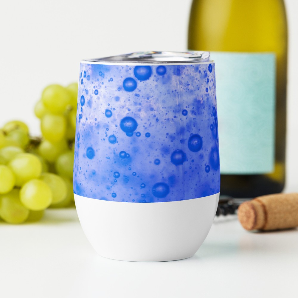 Macro Bubble Wine tumbler