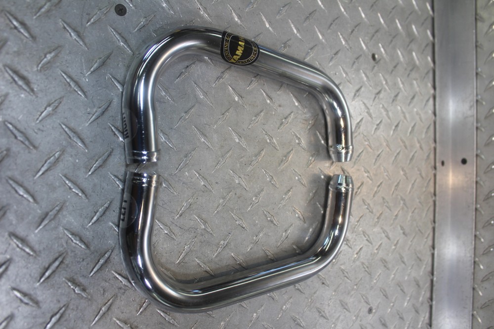 1983-1984 YAMAHA XS400 MAXIM MINI ENGINE GUARDS (MISSING HARDWARE)