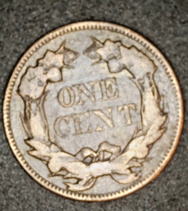 1857 flying eagle cent SN100602