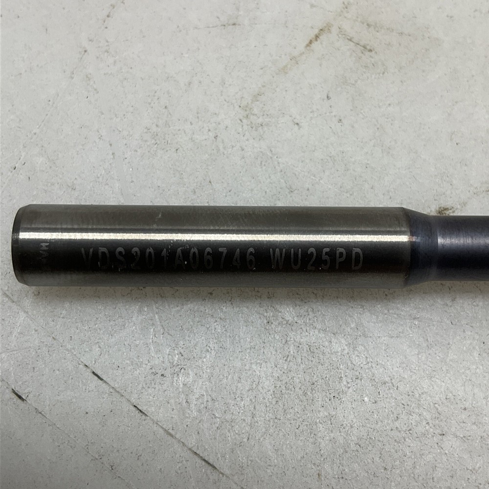 Widia VDS201A06746 Solid Carbide Drill Bit; 3 1/8” Overall Length Fluted