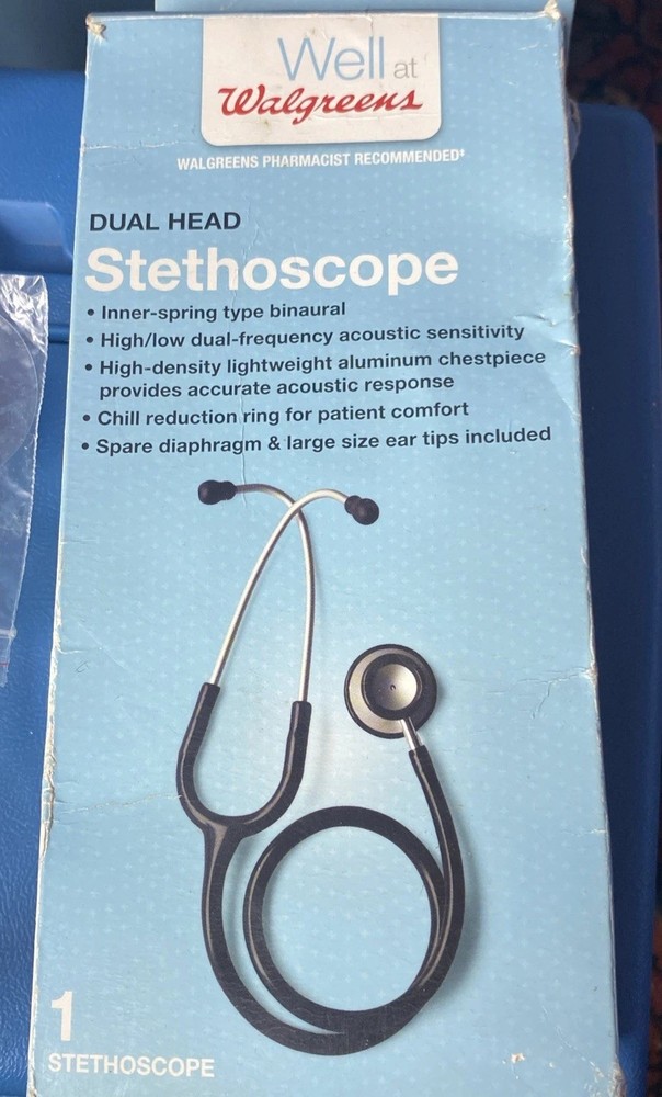 Dual Frequency Stethoscope Professional Quality Lightweight 68-105 Open Box