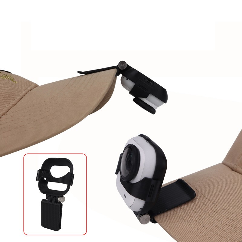 Adjustable Angle Hat Clip Mount For Insta360 Go Ultra Camera Desktop Base SUK
