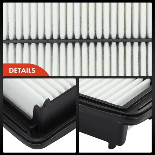 2-PC Engine & Cabin Air Filter with Activated Carbon Compatible with Honda