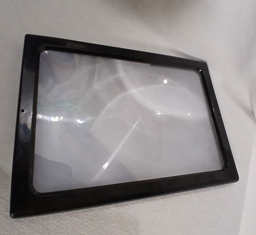 LED Page Magnifier Hands Free Foldable Stand Lights Battery Powered USED