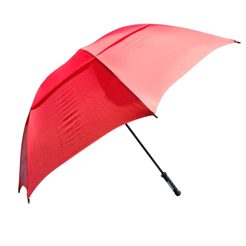 MaxFli Golf Umbrella Double Canopy 68" Large Red On Red