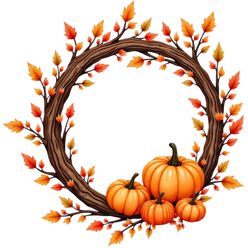 30 Custom Fall Harvest Wreath Personalized Address Labels