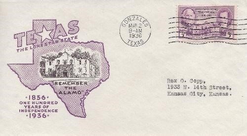 776 TEXAS CENTENNIAL - Ioor #14