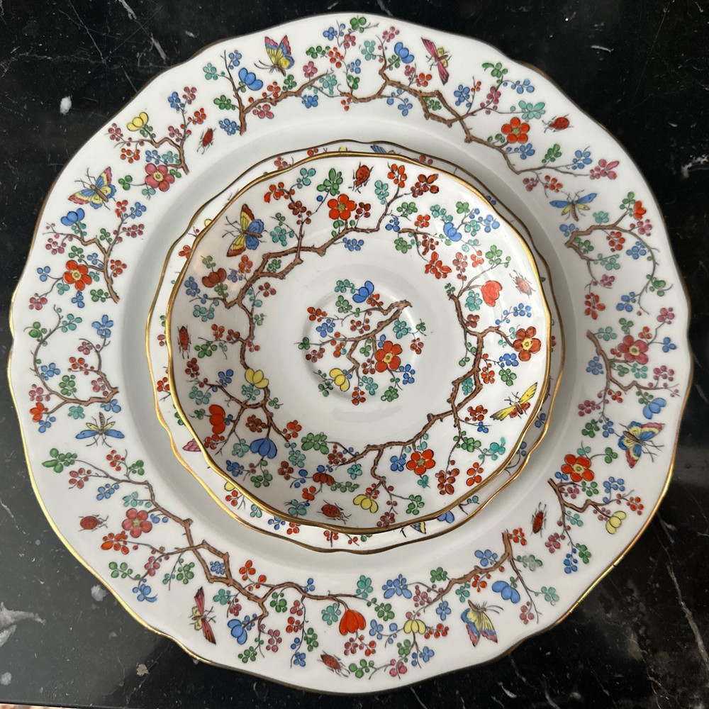 Copeland Spode SHANGHAI 4 Pc Place Setting Mint Unused