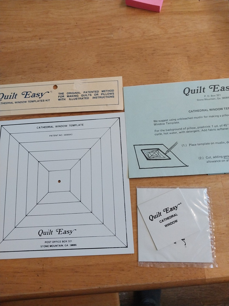 Quilt Easy Cathedral Window template for Quilting