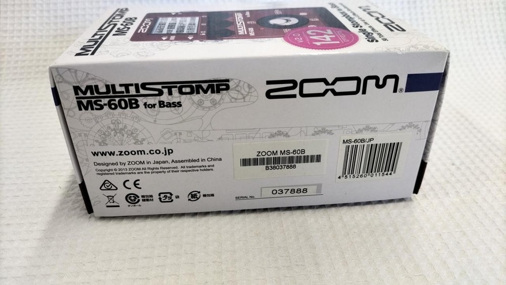 ZOOM MS-60B Bass Multi-Effects Pedal Guitar Effect Processor New