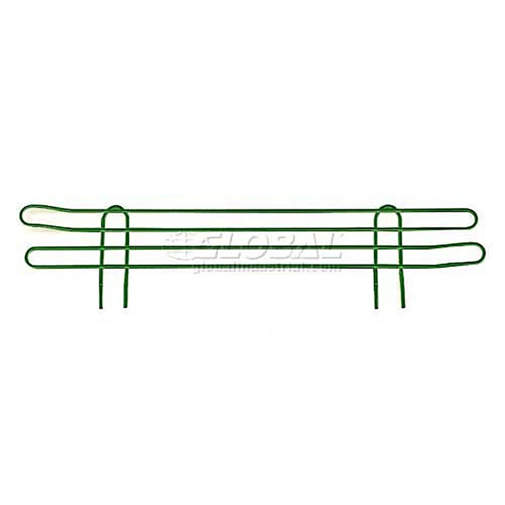 24"W x 4"H Wire Ledge Green Epoxy Finish