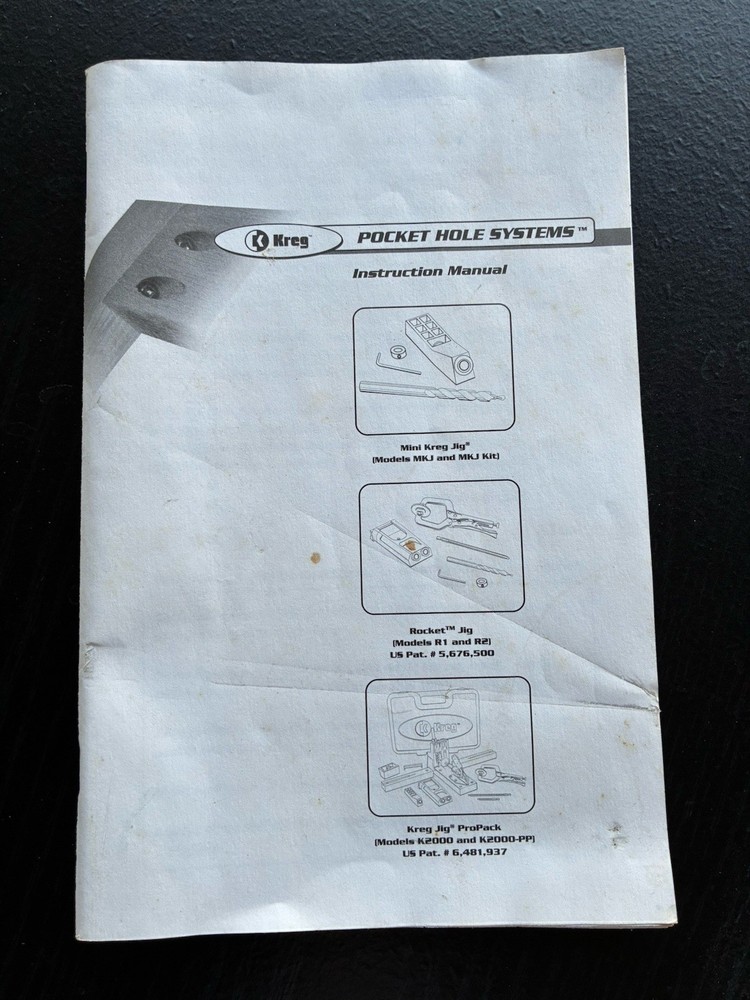 Kreg Pocket Hole Systems Instruction Manual