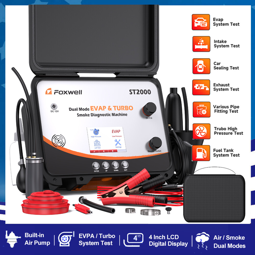 ST2000 EVAP Smoke Machine Pipe System Vacuum Tester Adjustable Pressure Run Time
