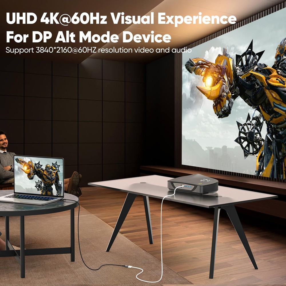 USB C Extension Cable 3ft, USBC Extender 20Gbps Data 3 Feet, Grey