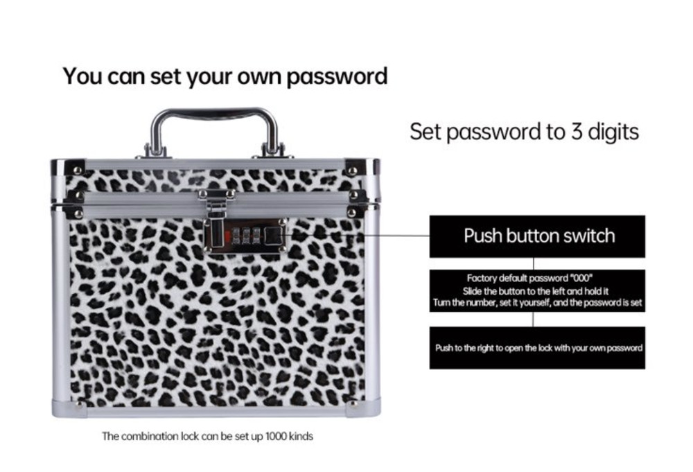 Combination Lock Box, Security Lock Boxes for Documents, Valuables, Medicine