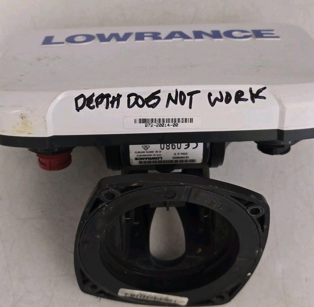 Lowrance Elite-5TI Chartplotter Fishfinder Head Unit w/ Cover DEPTH DOESNT WORK