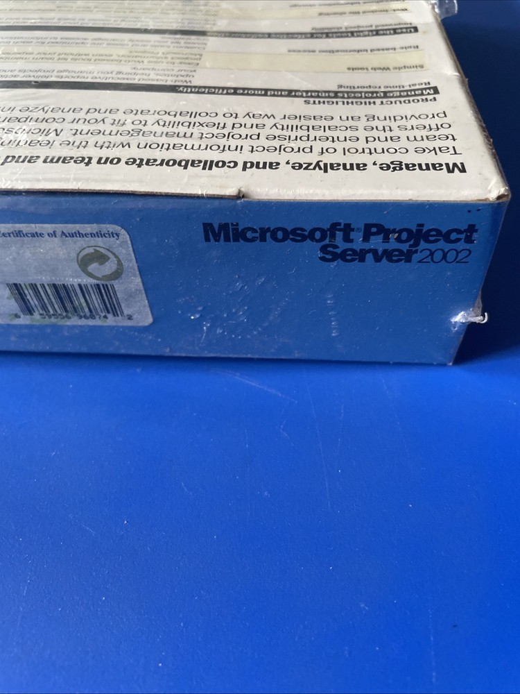 Microsoft Project Server 2002 _ Enterprise Project Management Server- 5 Licenses