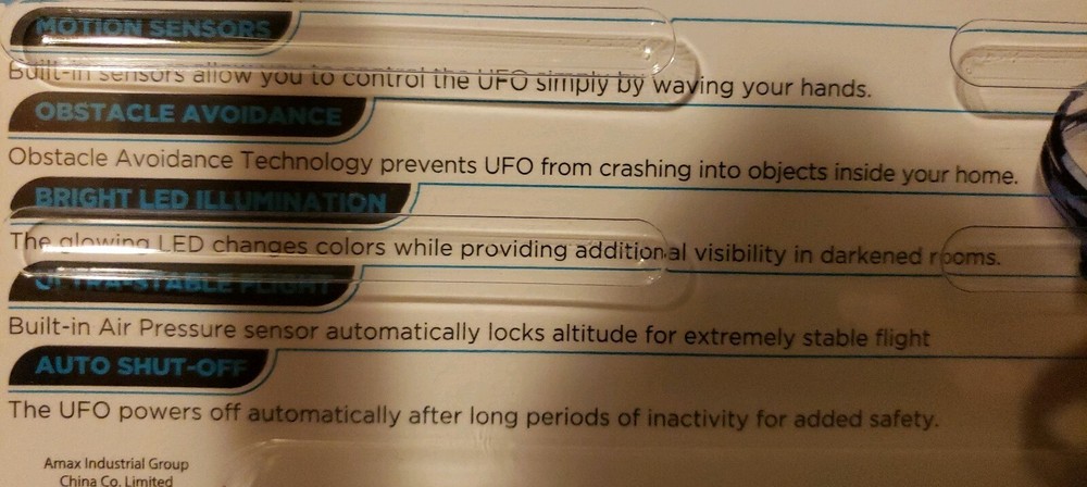 Hover Star Motion Controlled UFO R/C Drone Blue