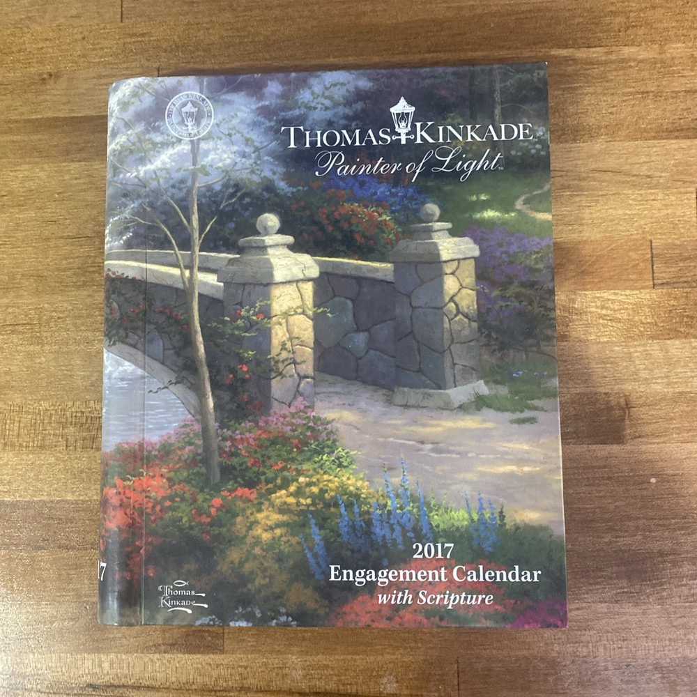 Thomas Kinkade Painter of Light with Scripture 2017 Engagement Calendar