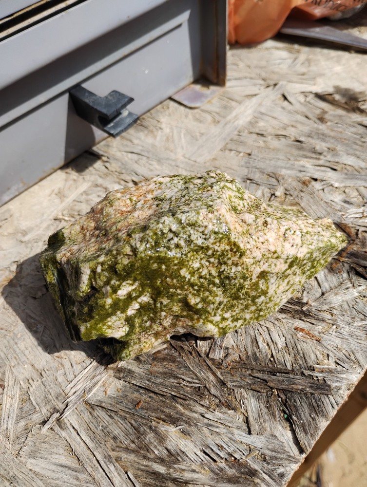 Epidote Specimen Rough Specimen Crystalized