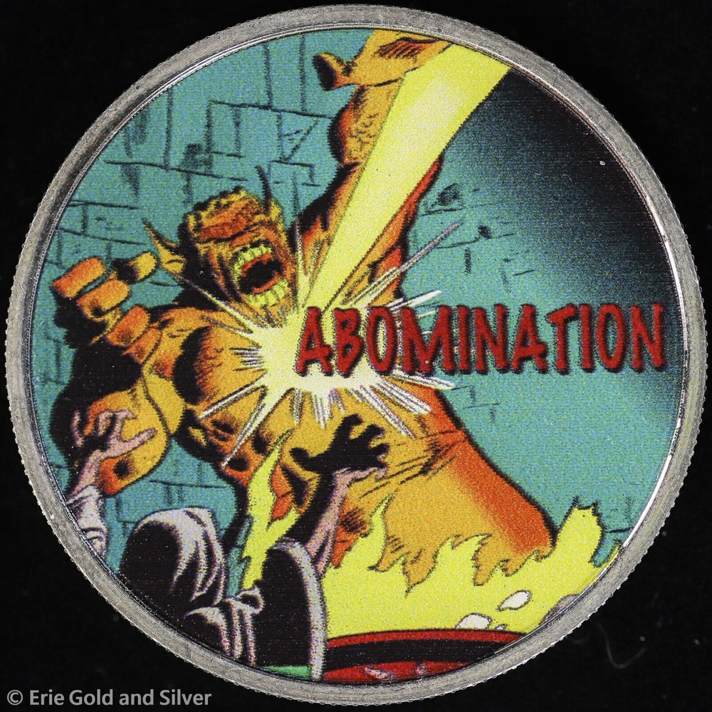 2008 USPS Ultimate Marvel Collection Abomination .999 Silver Medallion