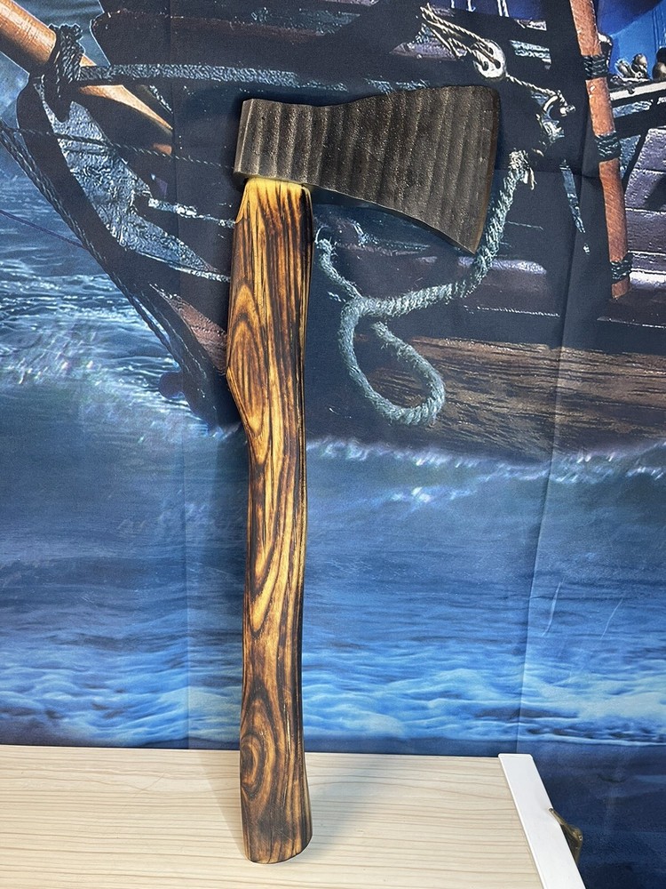 custom handmade wooden handle axe