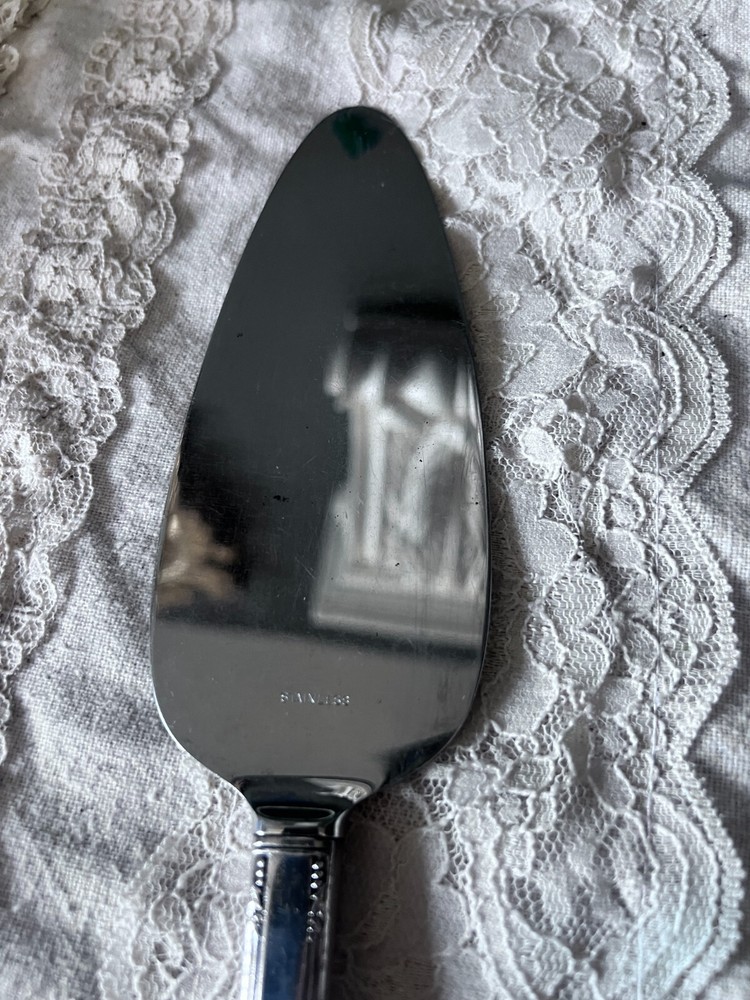 Cake server silver plated & stainless steel 10"