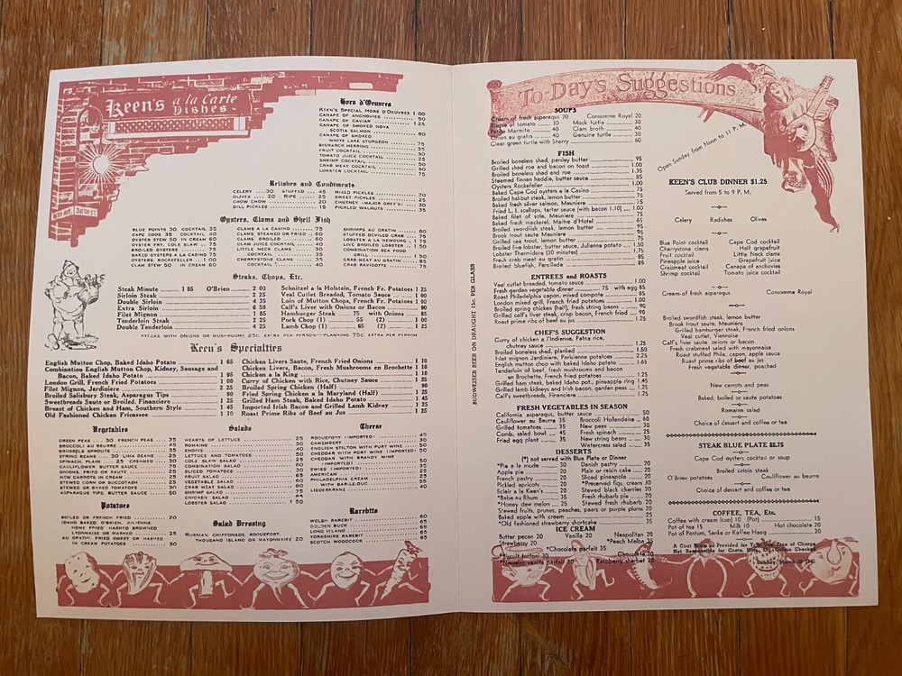 Marvelous Ms. Maisel Prop - Restaurant Menu Prop