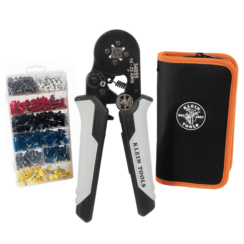 Klein Tools 34060 Ratcheting Ferrule Square Crimper Set