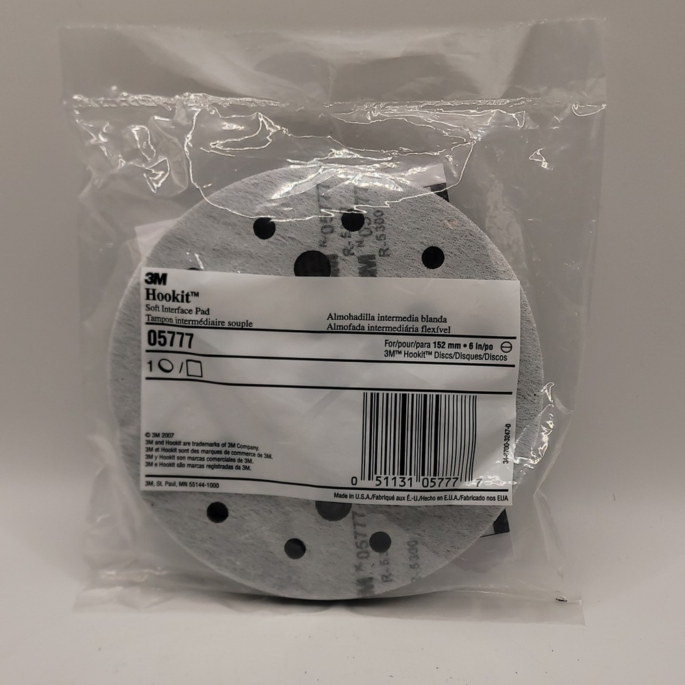 3M Hookit Soft Disc Interface Pad 05777 6 in 152 mm Soft Density Sanding