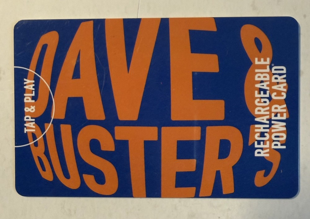 Dave & Busters Game Card 216.3 Coins