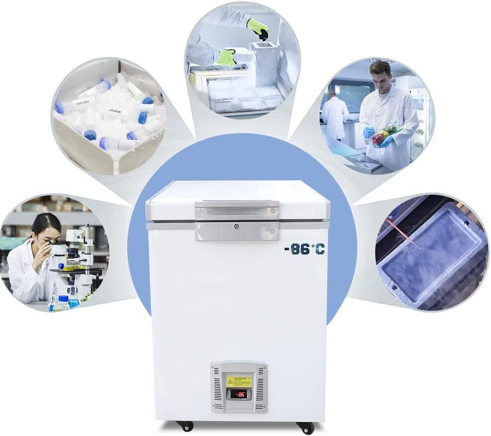 -86℃ 28L Ultra Low Temperature Freezer Samples Deep Cooling Refrigerator Fridge