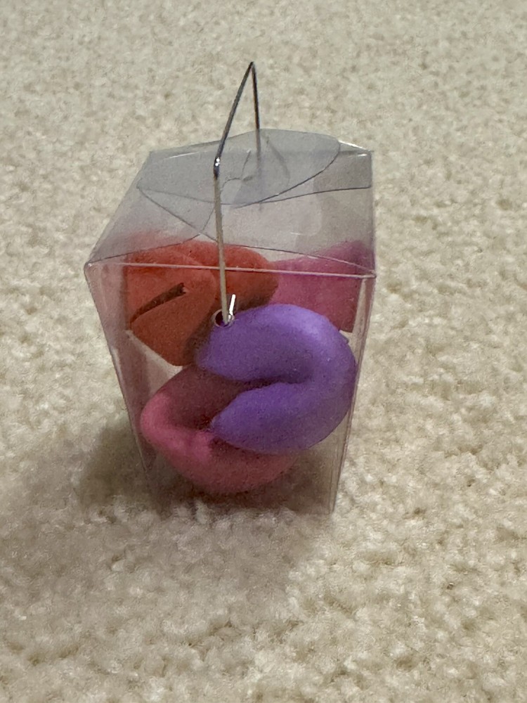 5 Mini Fortune Cookie Erasers With ToGo Box