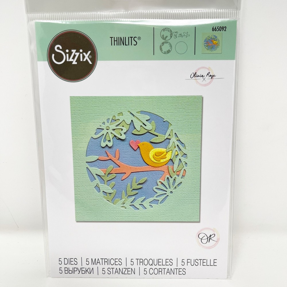 Sizzix Thinlits Spring Scene Interactive Tags Cutting Dies Bundle NEW