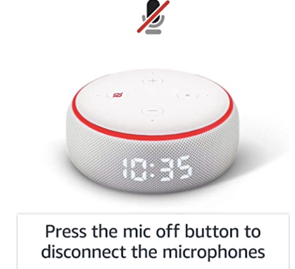 NEW Amazon Echo Dot (3rd Gen) - Smart Speaker with Clock and Alexa - White