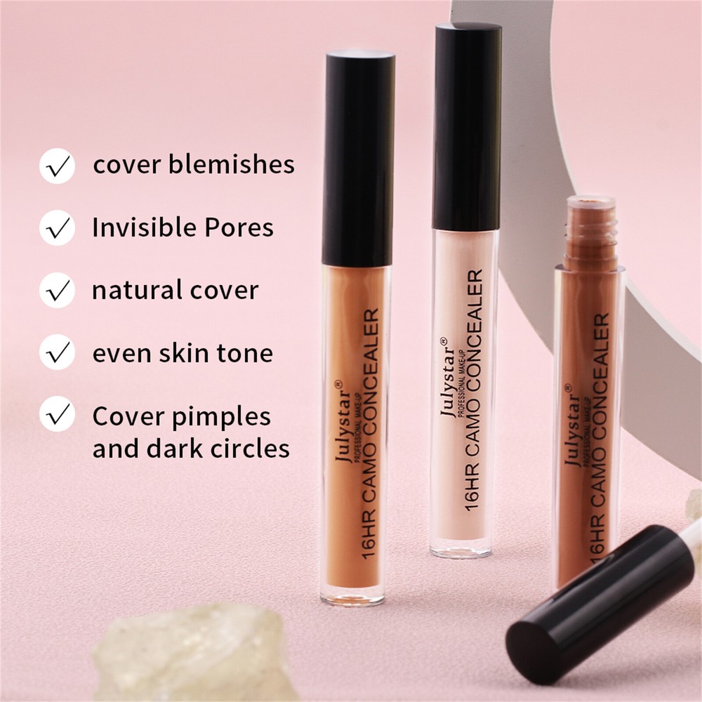 6pcs Liquid Full Coverage Concealer Makeup Dark Circles Acne Blemish Corrector