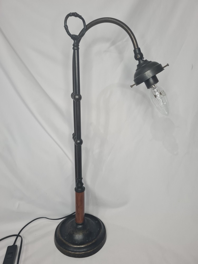 Statement Industrial Campaign Desk Lamp | Solid Heavyweight Task Light | 56cm