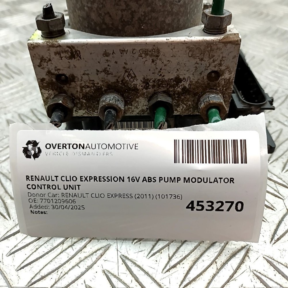 RENAULT CLIO EXPRESSION 16V ABS PUMP MODULATOR CONTROL UNIT 7701209606