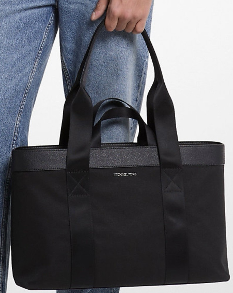 Michael Kors Cooper Canvas Tote Bag Black
