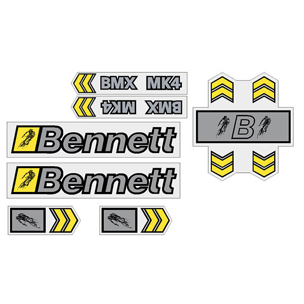 Bennett - MK4 decal set - old school bmx