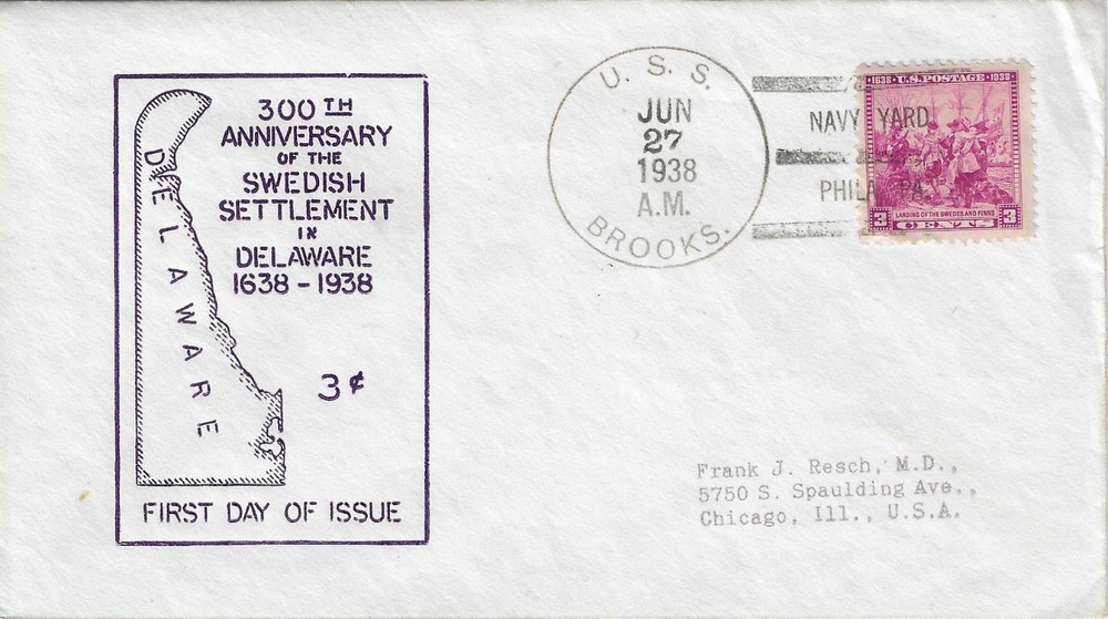 FDC    #836-67  -- ? maker --   Delaware issue