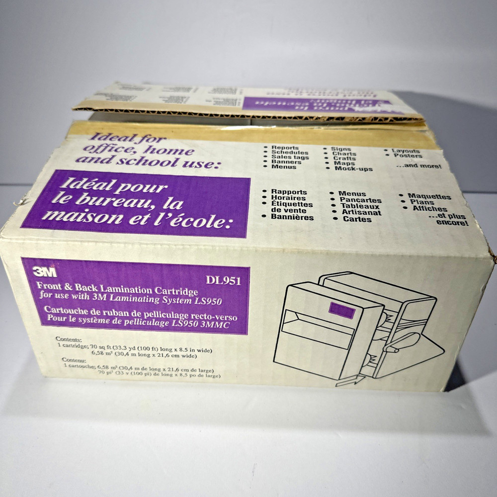 3M DL951 Front & Back Lamination Cartridge for LS950 Laminating System