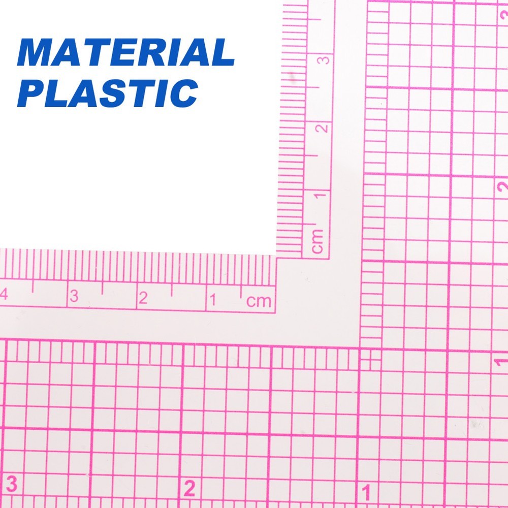 2Pcs Sewing Ruler Square Curve Ruler for Tailor and Quilting Tools