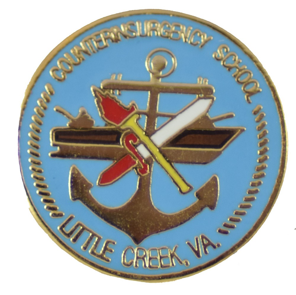 COUNTERINSURGENCY SCHOOL HAT PIN